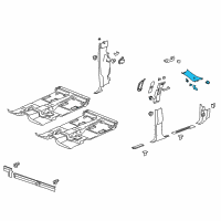 OEM 2007 Chevrolet Avalanche Windshield Pillar Trim Diagram - 20962795