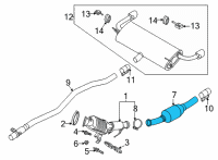 OEM 2022 Ford Escape CONVERTER ASY Diagram - LX6Z-5E212-D
