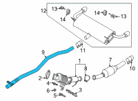 OEM 2022 Ford Escape MUFFLER ASY Diagram - LX6Z-5230-V