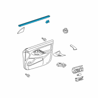 OEM 2007 Toyota Camry Belt Weatherstrip Diagram - 68172-06030