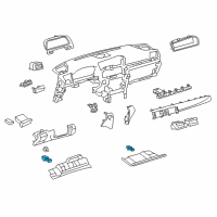 OEM 2016 Lexus LS460 Lamp Assembly, Interior Diagram - 81080-50070