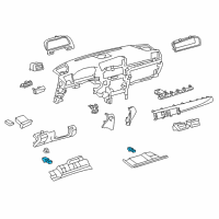 OEM 2013 Lexus LS460 Lamp Assembly, Interior Diagram - 81080-50070