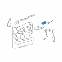 OEM 2003 Ford F-250 Super Duty Window Switch Diagram - 5L1Z-14529-AA