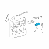 OEM 2004 Ford F-150 Armrest Pad Diagram - 4L3Z-1524141-BAB