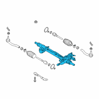 OEM 2017 Infiniti Q60 Power Steering Gear Assembly Diagram - 49200-4GE4A