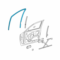 OEM 2010 Dodge Dakota Seal-Front Door Diagram - 55359400AG