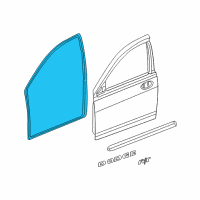 OEM 2001 Chrysler Sebring WEATHERSTRIP-Front Door Opening Diagram - UJ31XXXAG