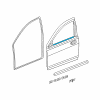 OEM Chrysler Sebring Molding-Front Door Belt Diagram - 4805322AD