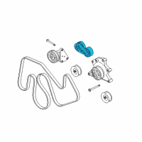 OEM 2012 Ford F-350 Super Duty Serpentine Tensioner Diagram - BC3Z-6B209-B