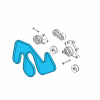 OEM 2011 Ford F-250 Super Duty Serpentine Belt Diagram - BC3Z-8620-C