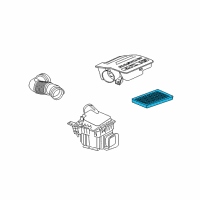 OEM 2005 Dodge Durango Filter-Air Diagram - 53032527AE