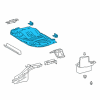 OEM 2022 Toyota Corolla Rear Floor Pan Diagram - 58311-12904