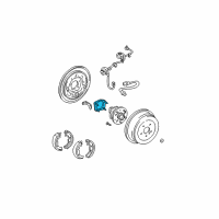 OEM 2001 Toyota Sienna Bearing Retainer Diagram - 42423-44010