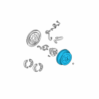OEM 2000 Toyota Sienna Drum Diagram - 42431-08012
