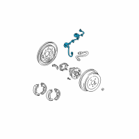 OEM Toyota Sienna Rear Speed Sensor Diagram - 89516-45030