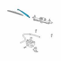 OEM Lincoln Navigator Wiper Arm Diagram - 6L1Z-17526-B