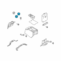 OEM Ford F-250 Super Duty Cup Holder Diagram - 8C3Z-2513562-BA