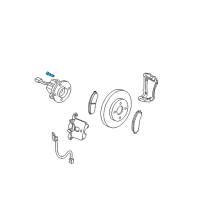 OEM Chevrolet Cobalt Wheel Stud Diagram - 22701519