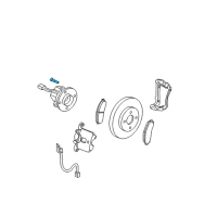 OEM 2008 Chevrolet Cobalt Wheel Stud Diagram - 22701519