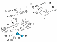 OEM 2022 Toyota Highlander Lateral Link Diagram - 48710-0E090