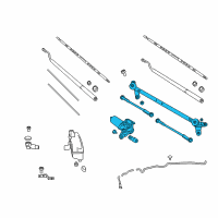 OEM 2020 Nissan Titan XD Drive Assy-Windshield Wiper Diagram - 28800-EZ00A