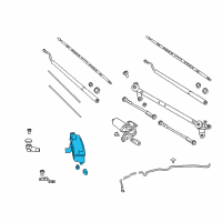 OEM 2017 Nissan Titan Tank Assy-Windshield Washer Diagram - 28910-EZ00B