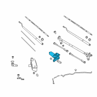 OEM 2008 Infiniti QX56 Motor Assy-Windshield Wiper Diagram - 28810-ZH30A