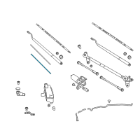 OEM 2021 Nissan Titan XD Wiper Blade Refill Assist Diagram - 28895-EZ00A