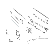 OEM 2017 Nissan Titan Wiper Blade Refill Assist Diagram - 28895-EZ00A