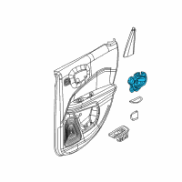 OEM 2020 Jeep Compass Handle-Inside Release Diagram - 6ER86PS4AA