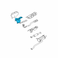 OEM 2000 Hyundai Sonata Exhaust Manifold Diagram - 28511-38001