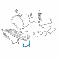 OEM 2003 Buick Rendezvous Strap-Fuel Tank Diagram - 10413417