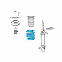 OEM 2019 Ram ProMaster City Suspension Spring Diagram - 68411479AA