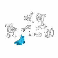 OEM Scion iQ Rear Mount Bracket Diagram - 12313-40040