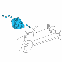 OEM 2000 Toyota Corolla ACTUATOR Assembly, Brake Diagram - 44050-01030