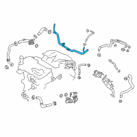 OEM 2018 Toyota Highlander Inlet Pipe Diagram - 16322-31110