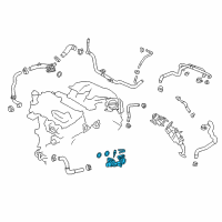 OEM 2022 Lexus RX450hL Outlet, Water Diagram - 16331-31250