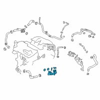 OEM 2020 Lexus RX450h Outlet, Water Diagram - 16331-31250