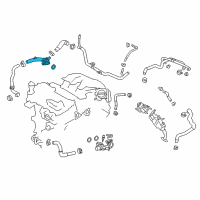 OEM 2018 Toyota Highlander Water Inlet Diagram - 16031-31040