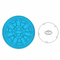 OEM Hyundai Sonata Wheel Cover Assembly Diagram - 52960-3D500
