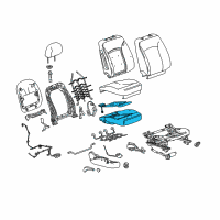 OEM 2013 Buick LaCrosse Seat Cushion Pad Diagram - 20956925