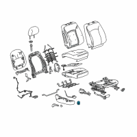 OEM 2013 Buick LaCrosse Switch Asm-Front Seat Adjuster *Light Cashmere Diagram - 25995334