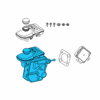 OEM BMW M8 Brake Master Cylinder Diagram - 34515A393C6