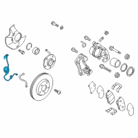 OEM 2013 Kia Optima Sensor Assembly-Front Abs R Diagram - 598304C000