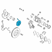 OEM Kia Front Wheel Hub Assembly Diagram - 517504R000