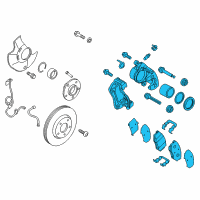 OEM Kia Optima Front Brake Assembly, Right Diagram - 581304R000