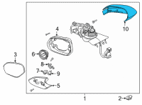 OEM Lincoln COVER Diagram - LJ7Z-17D742-AA