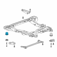 OEM Engine Cradle Front Bushing Diagram - 13398310