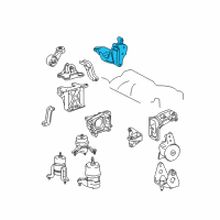 OEM Lexus RX400h Bracket, Engine Mounting, RH(For Transverse Engine) Diagram - 12315-20040