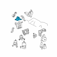 OEM Toyota Sienna Bracket Diagram - 12313-0A090